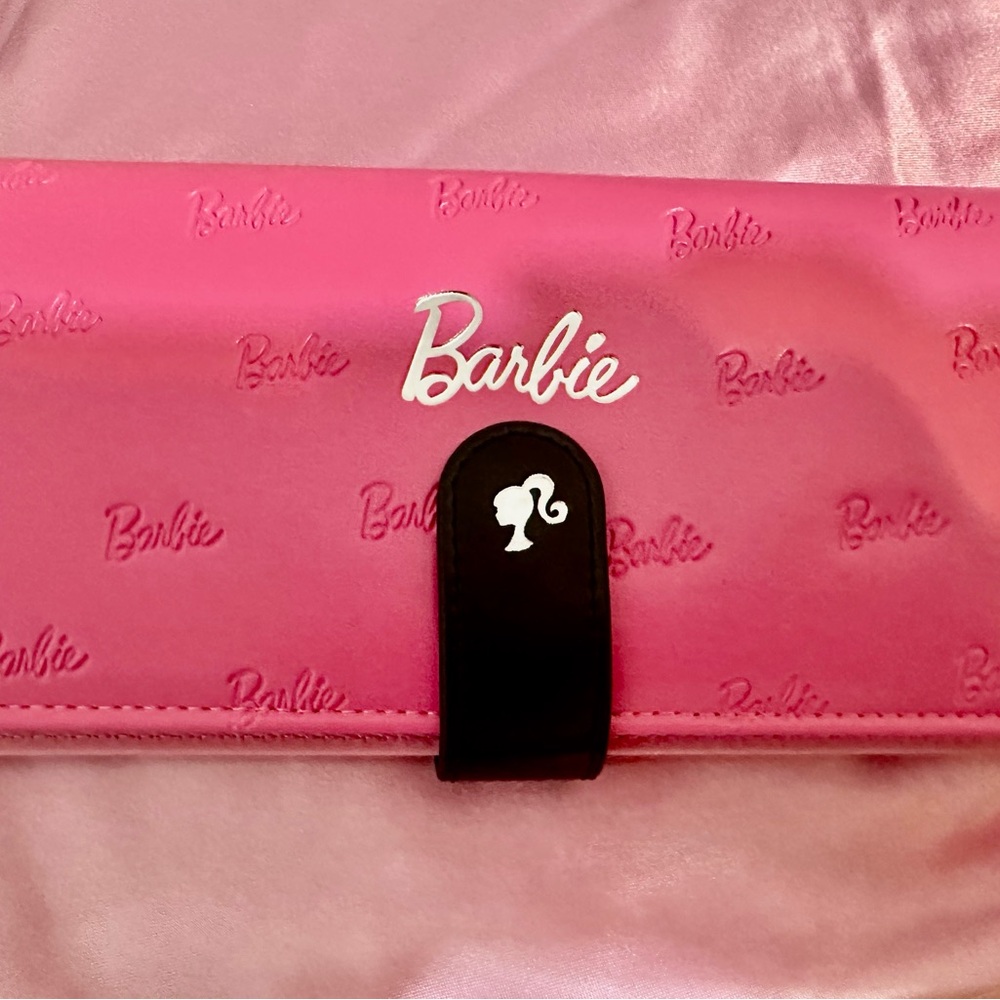 Barbie Pink and Black Wallet with Glossy Finish